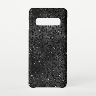 Coque Samsung Galaxy S10 Cheetah Léopard noir Peau de Cheetah Léopard Impri