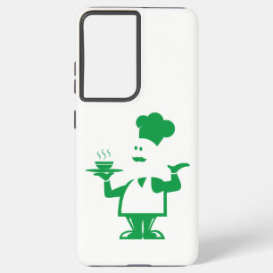 Coque Samsung Galaxy Chef tenant un bol de soupe