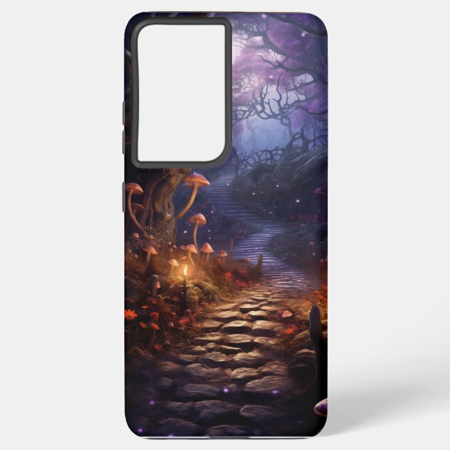 COQUE SAMSUNG GALAXY CHEMIN DE HALLOWEEN GOTHIQUE ÉFFRAYANT SOMBRE (Verso)