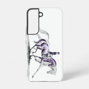 Coque Samsung Galaxy Cheval Dressage en Trot Piaffe
