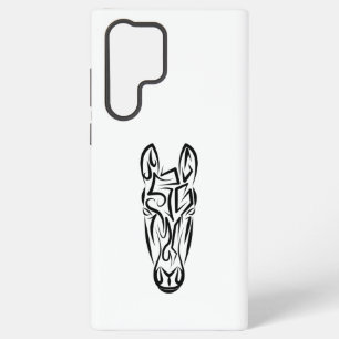Coque Samsung Galaxy Cheval tribal noir et blanc