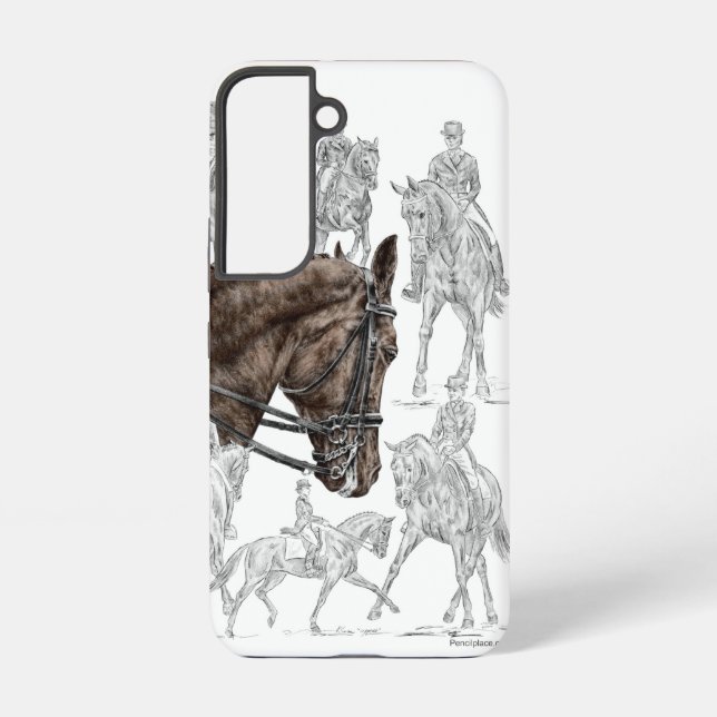 Coque Samsung Galaxy Chevaux de contrainte collectés FEI (Verso)
