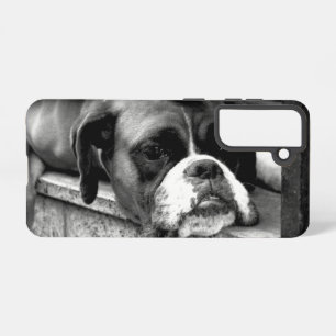 Coque Samsung Galaxy Chien de boxe sur Windows sill sgcna