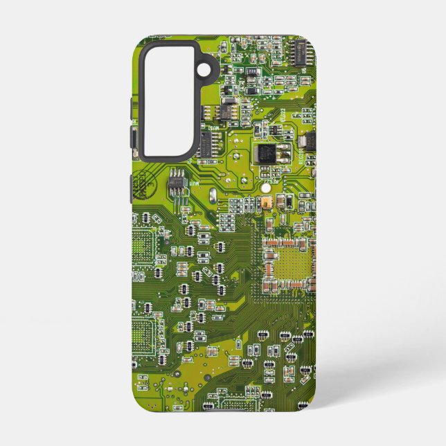 Coque Samsung Galaxy Circuit imprimé circuit imprimé circuit vert circu (Verso)