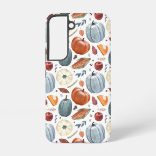 Coque Samsung Galaxy Citrouilles d'automne et feuilles d'automne Motif