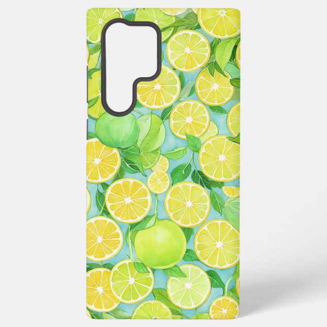 Coque Samsung Galaxy Citrus Mix - Fresh Lemon & Lime Phone Case (Verso)