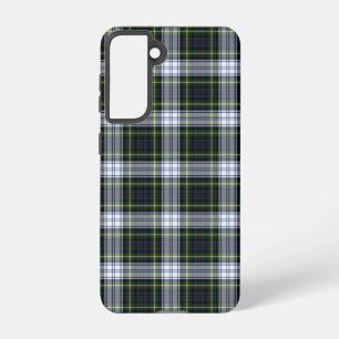 Coque Samsung Galaxy Clan Rustique Plaid Gordon Vert Tartan Blanc