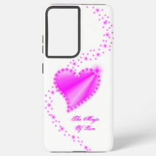 Coque Samsung Galaxy Coeur arc-en-ciel avec étoiles, La magie de l'amou