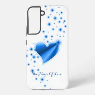 Coque Samsung Galaxy Coeur arc-en-ciel avec étoiles, La magie de l'amou
