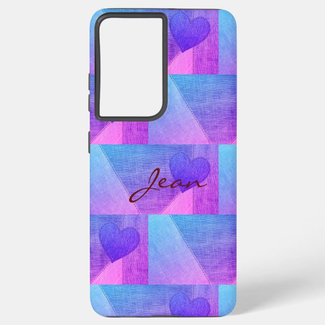 Coque Samsung Galaxy Coeurs (Verso)