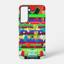 Coeurs Amusants à la mode Mosaïque Art