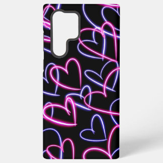 Coque Samsung Galaxy Cœurs Néon