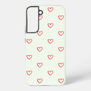 Coque Samsung Galaxy Coeurs rouges Motif, mignonne, amour