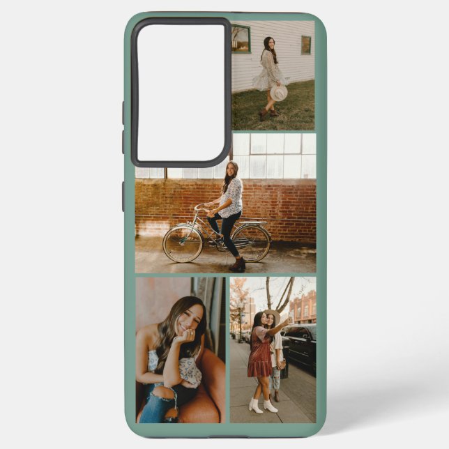 Coque Samsung Galaxy Collage photo personnalisé personnalisé (Verso)