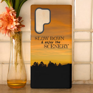 Coque Samsung Galaxy Collines de prairie rêveuses au coucher du soleil