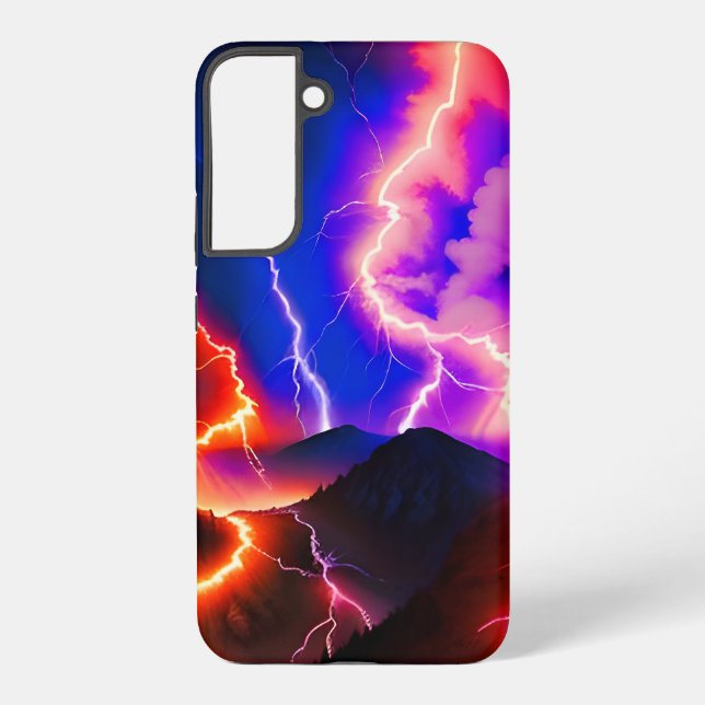 Coque Samsung Galaxy Coloré Lightning Mountain One (Verso)
