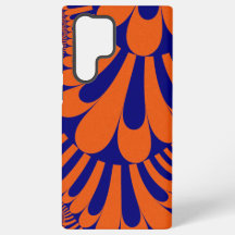 Coloré orange et bleu fractal