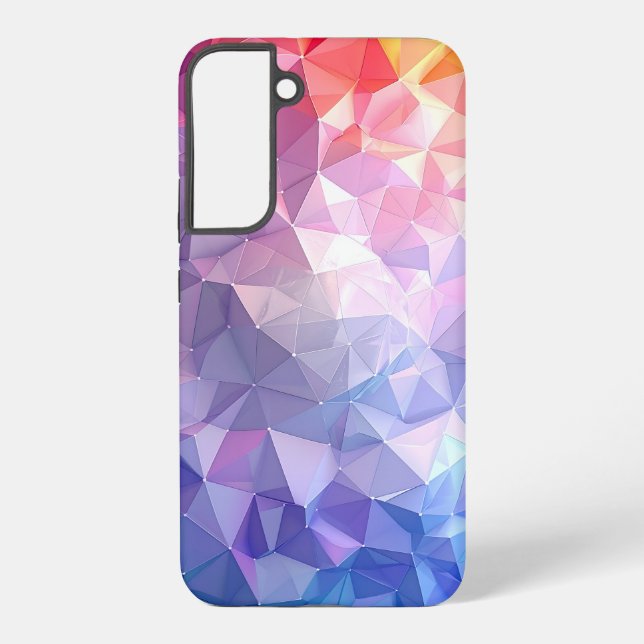 Coque Samsung Galaxy Colorful Polygon Gradient Abstract Design (Verso)