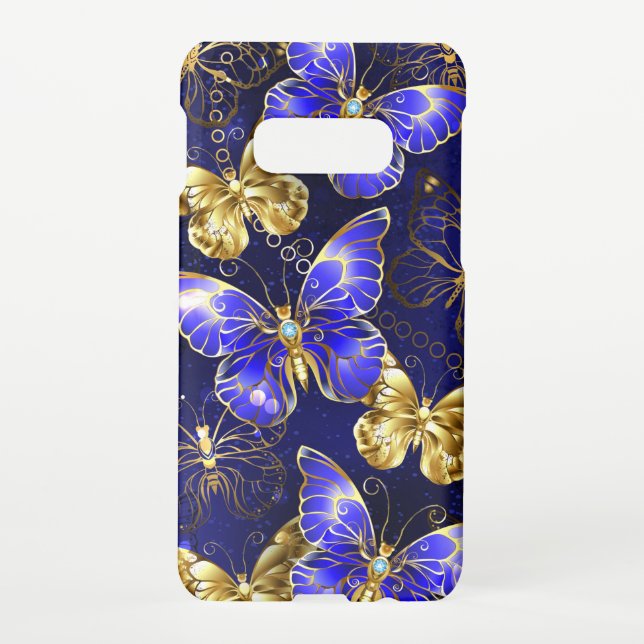 Coque Samsung Galaxy Composition avec les papillons Sapphire (Dos)