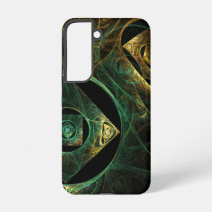Coque Samsung Galaxy Conception d'art fractal abstrait de vibrations ma