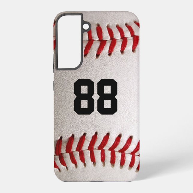 Coque Samsung Galaxy Conception de joueur de baseball avec numéro de ma (Verso)