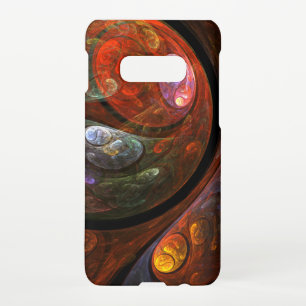 Coque Samsung Galaxy S10E Connexion fluide Mat d'art Abstrait