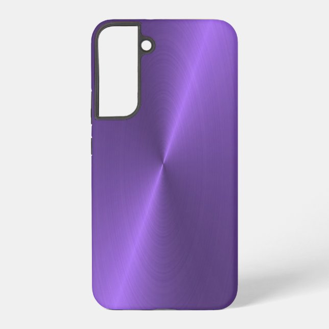 Coque Samsung Galaxy Coque de galaxie violet brillant en métal samsung (Verso)