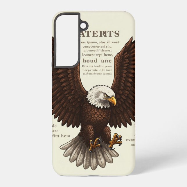 Coque Samsung Galaxy Coque de l'aigle américain Patriot Bald  de Sam ph (Verso)