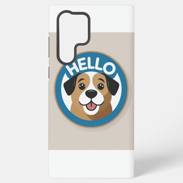 Coque Samsung Galaxy Coque mobile mignon "Hello" (Verso)