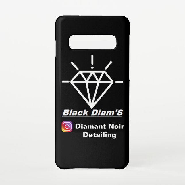 Coque Samsung Galaxy Coque Samsung S10 "Black Diam's" édition limité (Dos)