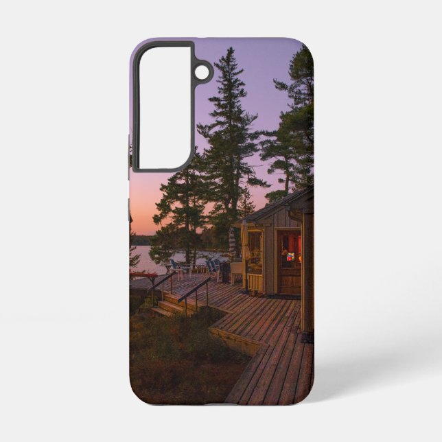 Coque Samsung Galaxy Coucher de soleil au parc Acadia (Verso)