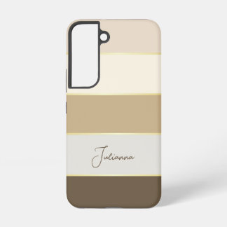 Coque Samsung Galaxy Couleurs d'été personnalisées Bandes de blocs de c