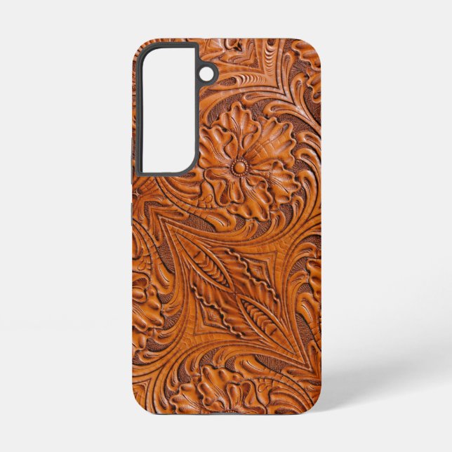 Coque Samsung Galaxy Cowboy Rustique pays occidental à outils en cuir i (Verso)