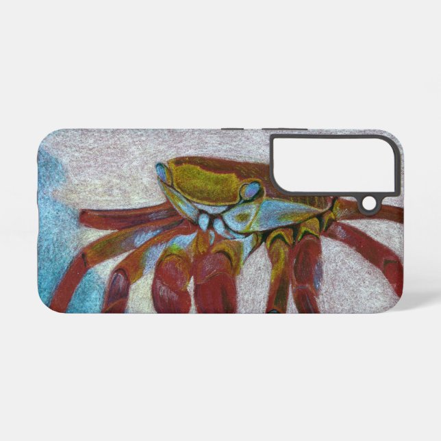 Coque Samsung Galaxy Crabe coloré (Verso Horizontal)