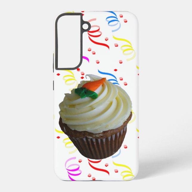 Coque Samsung Galaxy Cupcake de carottes et Confetti (Verso)