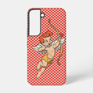 Coque Samsung Galaxy Cupidon de la Saint-Valentin vintage/retro