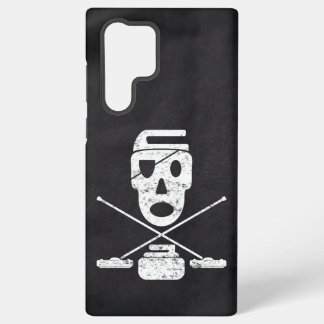 Coque Samsung Galaxy Curling Skull & Brooms Jolly Roger