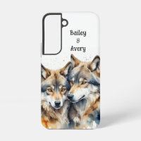 Cute Cute Cuddling Wolves Couple Love Animaux