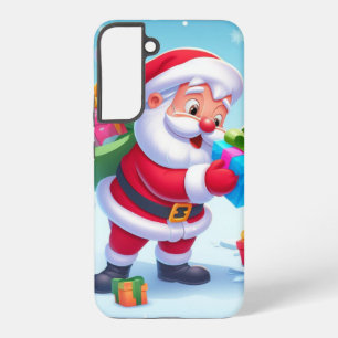 Coque Samsung Galaxy Cute Père Noël et Snowman