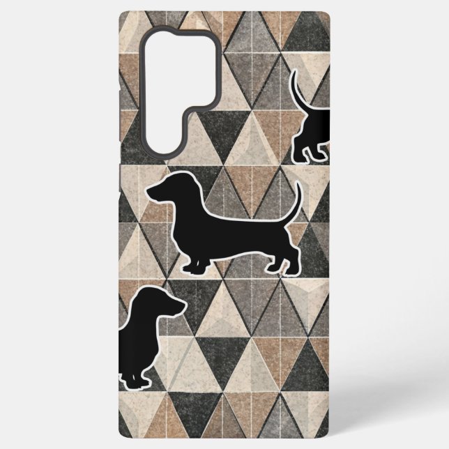 Coque Samsung Galaxy Dachshund Walking (Verso)
