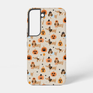 Coque Samsung Galaxy Dachshunds en Halloween Costumes Motif