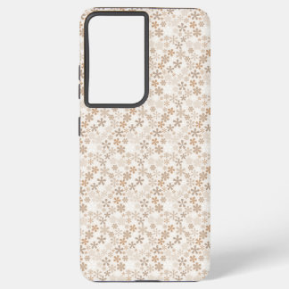 Coque Samsung Galaxy Daisy Flowers Beige Floral Aesthetic Ditsy Tan