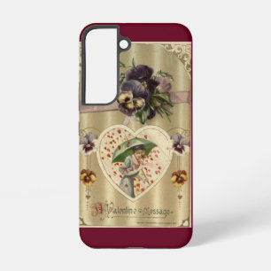 Coque Samsung Galaxy Dame Victorienne Saint-Valentin Vintage