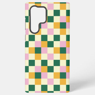 Coque Samsung Galaxy Damier Coloré Moderne