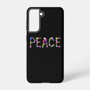 Coque Samsung Galaxy Déclaration d'unité de paix et d'amour   Typograph