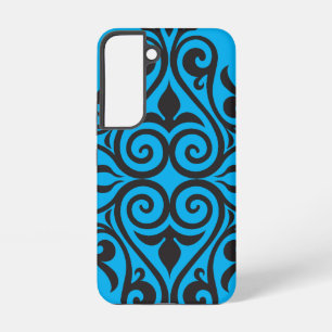 Coque Samsung Galaxy Décoration d'art floral cadre vintage de luxe