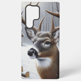 Coque Samsung Galaxy Deer d'hiver/Buck art