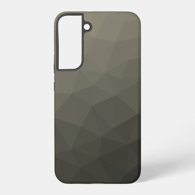 Coque Samsung Galaxy Dégradé géométrique maille militaire armée gris ma (Verso)
