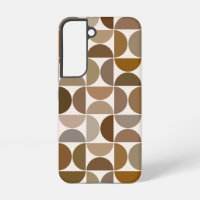 Demi-cercles MCM Marron+Crème Grand Motif