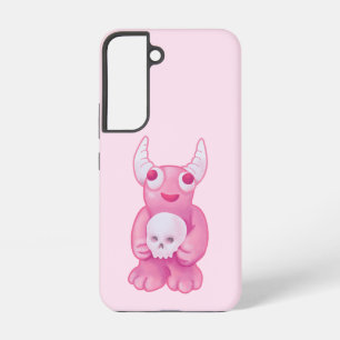 Coque Samsung Galaxy Déplaisante mignonne démon crâne rose Pastel Goth